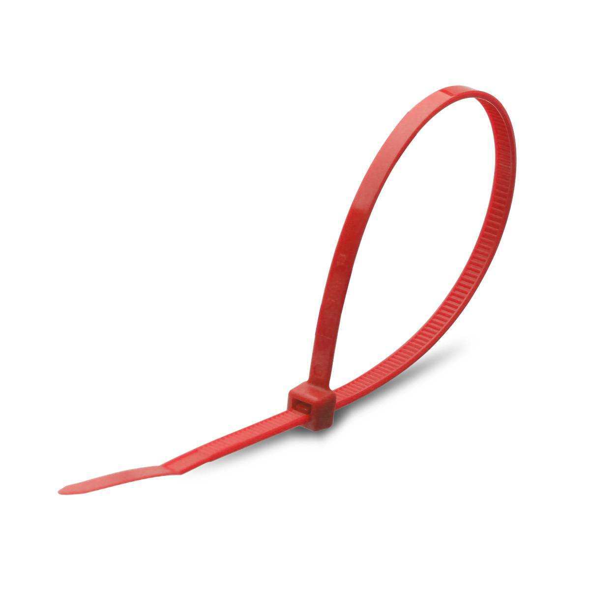 Стяжка нейлоновая Fortisflex КСС 3х100 (красн) (100шт)